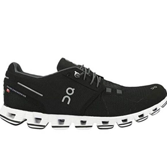 ON RUNNING Cloud 2.0 'Black White' Running Shoes Size 10 - Picture 1 of 14